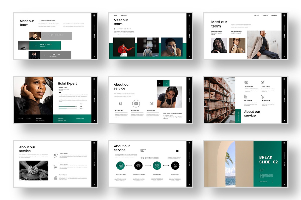 Bakri - Business PowerPoint Template, a Presentation Template by Dens Creative Studio (Photo 3 of 6)