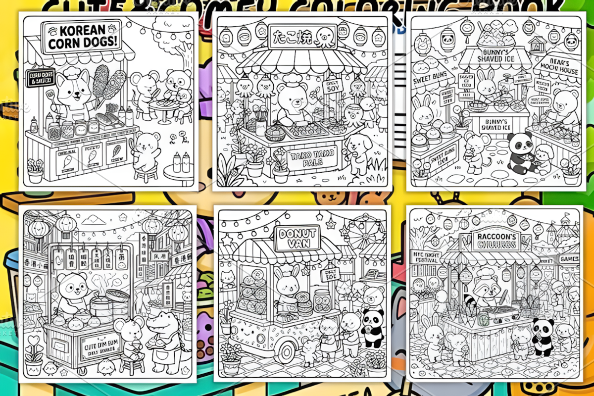 Cozy StreetFood Cute & Comfy, an Animal Illustration by Ink Gallery (Photo 3 of 3)