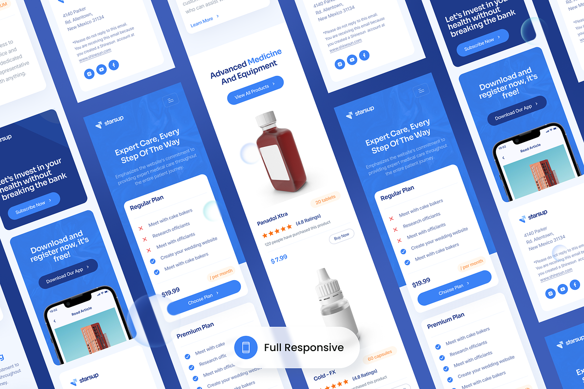 Starsup - Medical Email Newsletter, an Email Template by SLAB! Design (Photo 4 of 4)