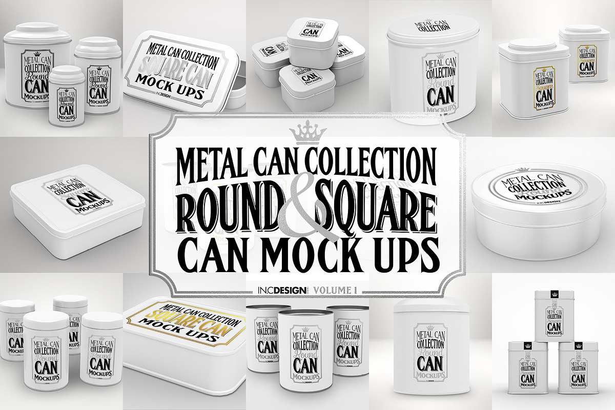 Vol1. Metal Can Mockup Collection, a Cups & Container Mockup by INCDesign (Photo 26 of 27)