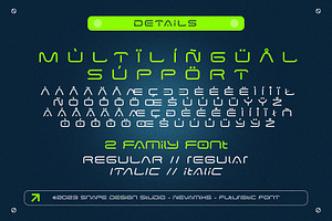 Nevamixs - Futuristic Font