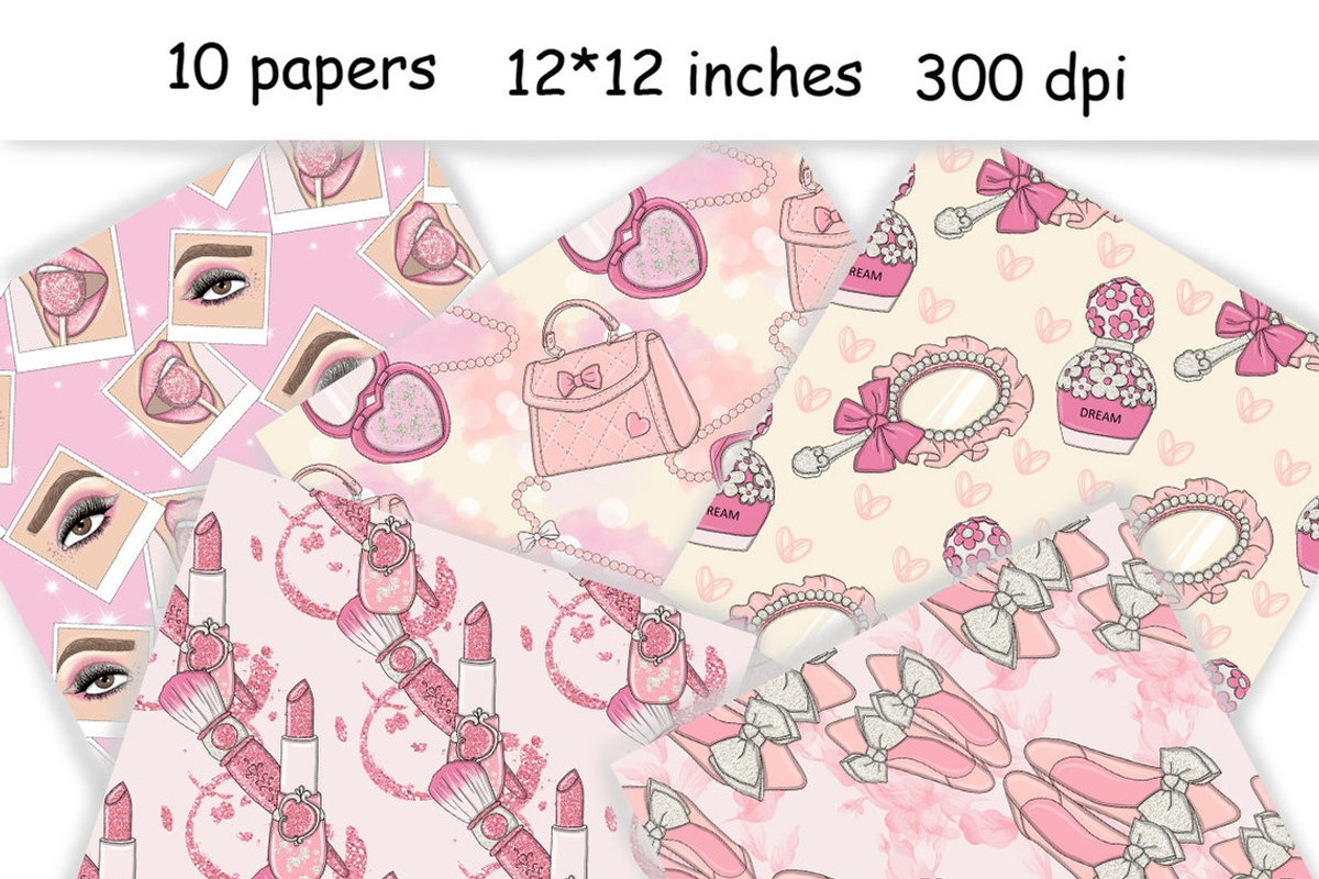 Pink Dreams Pattern, a Pattern Graphic by GlamArtZhanna (Photo 2 of 3)