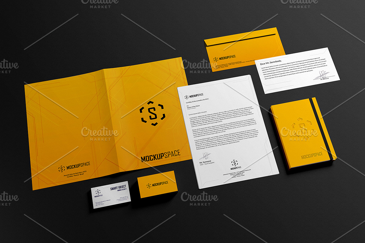 Elegant Stationery Brand Mock-Up, a Books & Magazine Mockup by MockupSpace (Photo 14 of 15)