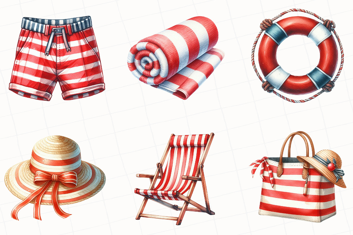 Watercolor Swimming Clipart, an Illustration by OK Design (Photo 5 of 5)
