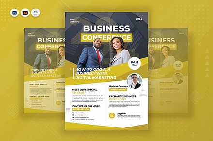 Modern Business Poster, a Poster Template by Fannan Studio