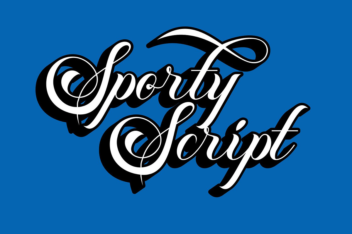 Athletic Sleek Round Sporty Baseball, a Script Font by WhymoreArt (Photo 4 of 10)