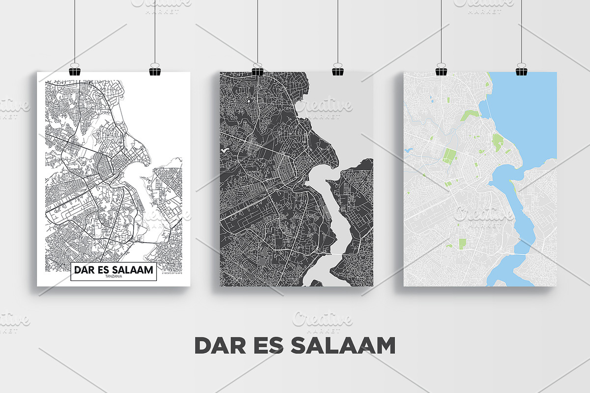 4 maps of Southern and East Africa, an Education Illustration by MaximGertsen (Photo 5 of 8)