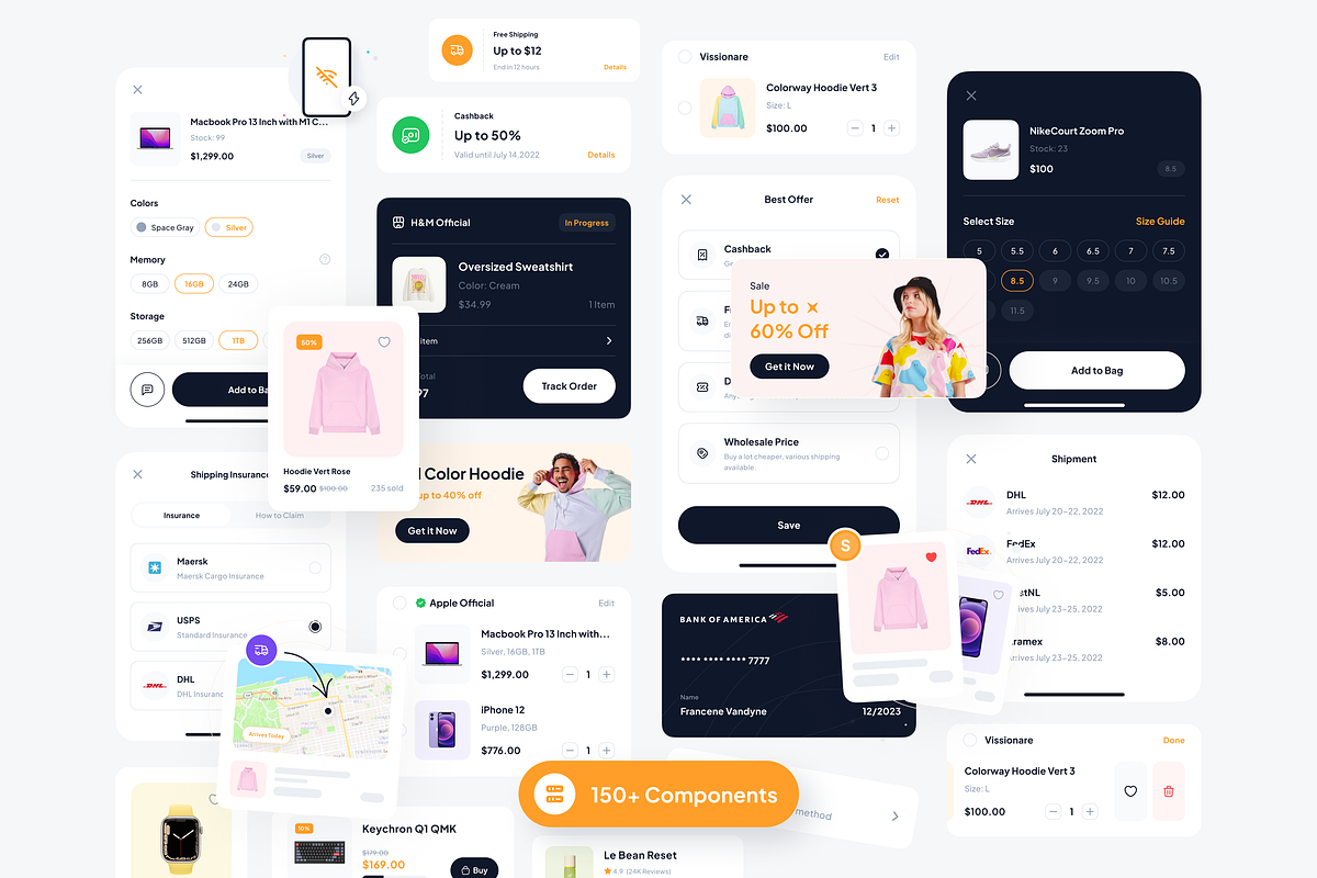 Shopline - eCommerce Marketplace App, an UI Kit Template by Unpixel Design (Photo 4 of 6)