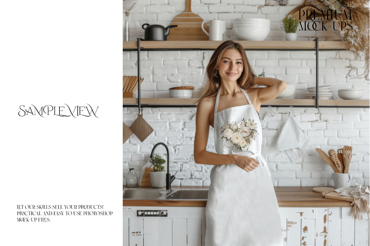 Kitchen Apron Mockups, a Household Mockup by mock-ups (Photo 8 of 12)