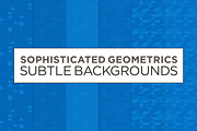 6 Subtle Geometric Backgrounds (blu), a Pattern Graphic by Penina (Thumbnail 1 of 2)