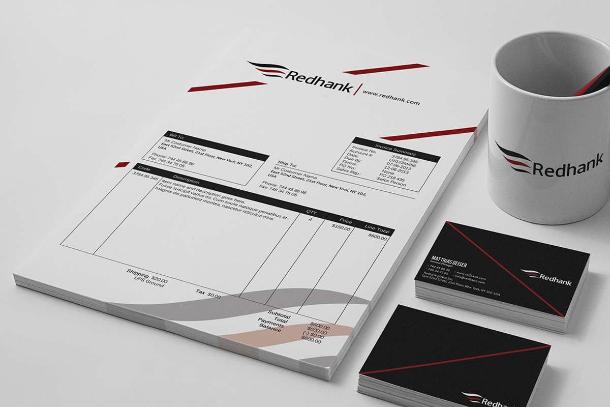 Black Corporate Identity, a Stationery Template by Marvel (Photo 3 of 4)