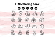 Cute Capybara and Fresh Fruits, a Seasonal Illustration by Palau (Thumbnail 11 of 12)