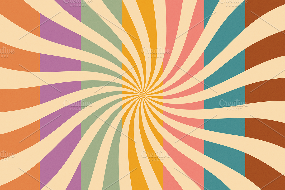 20 Retro Sunburst Backgrounds, a Texture Graphic by MelanthaGraphics (Photo 5 of 6)