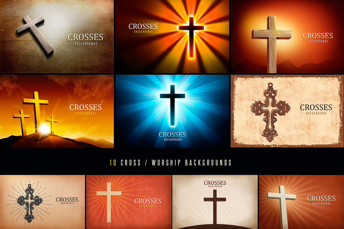 Corss / Worship Backgrounds, a Graphic by DesignWorkz