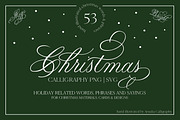 Christmas Lettering Clipart, an Object Graphic by Amalia Calligraphy (Thumbnail 1 of 9)