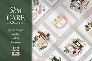 Skincare, gadgets, wellness art