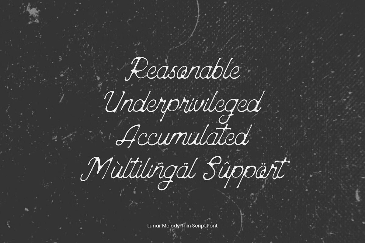 Lunar Melody, a Script Font by Rasiorise Studio (Photo 2 of 12)
