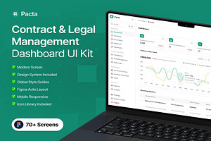 Pacta – Contract & Legal Management, an UI Kit Template by Creative Perspective