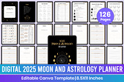 2025 Moon And Astrology Digital, a Stationery Template by Mustafiz (Thumbnail 1 of 7)