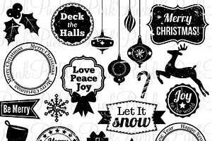 Christmas Stamps Clipart And Vectors