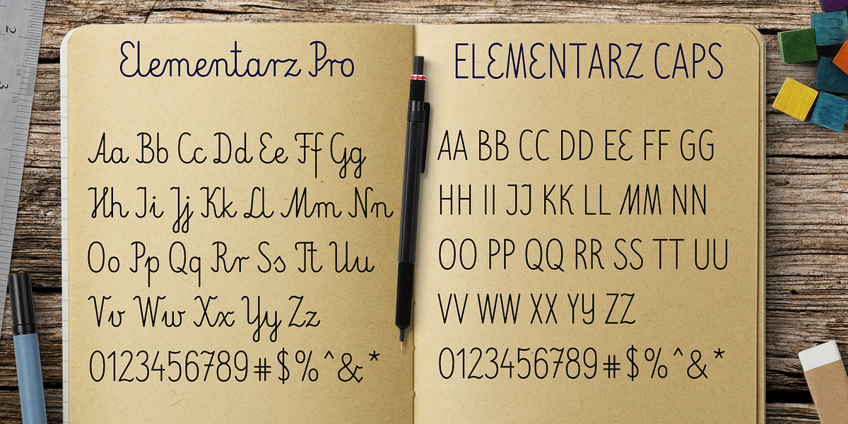 Elementarz, a Handwritten Font by GRIN3 (Nowak) (Photo 3 of 7)