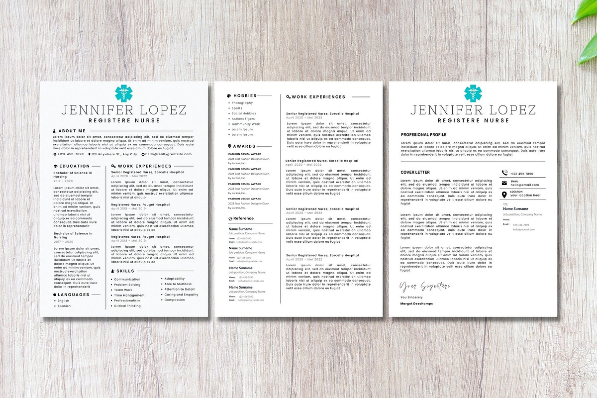 registered nurse resume template, a Resume Template by iloveTemplate (Photo 2 of 3)