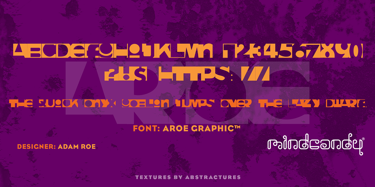 Aroe Graphic™, a Font by MINDCANDY