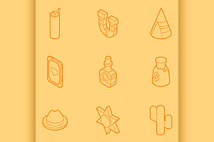 Wild West Color Icons