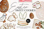 Easter sweet cookies, a Food Illustration by CrystalinaShop (Thumbnail 1 of 6)