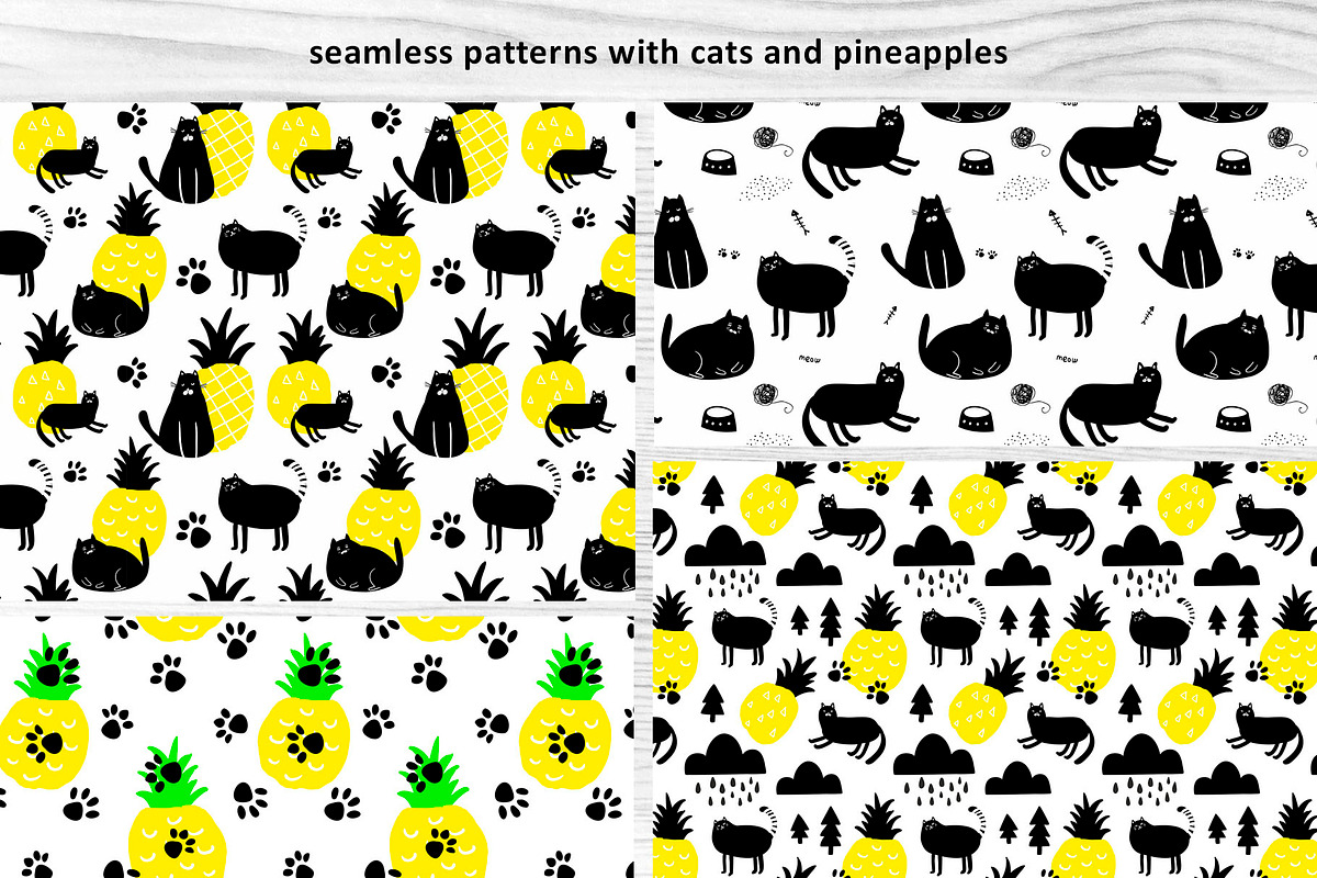 Korean cats, a Pattern Graphic by eka panova (Photo 4 of 8)