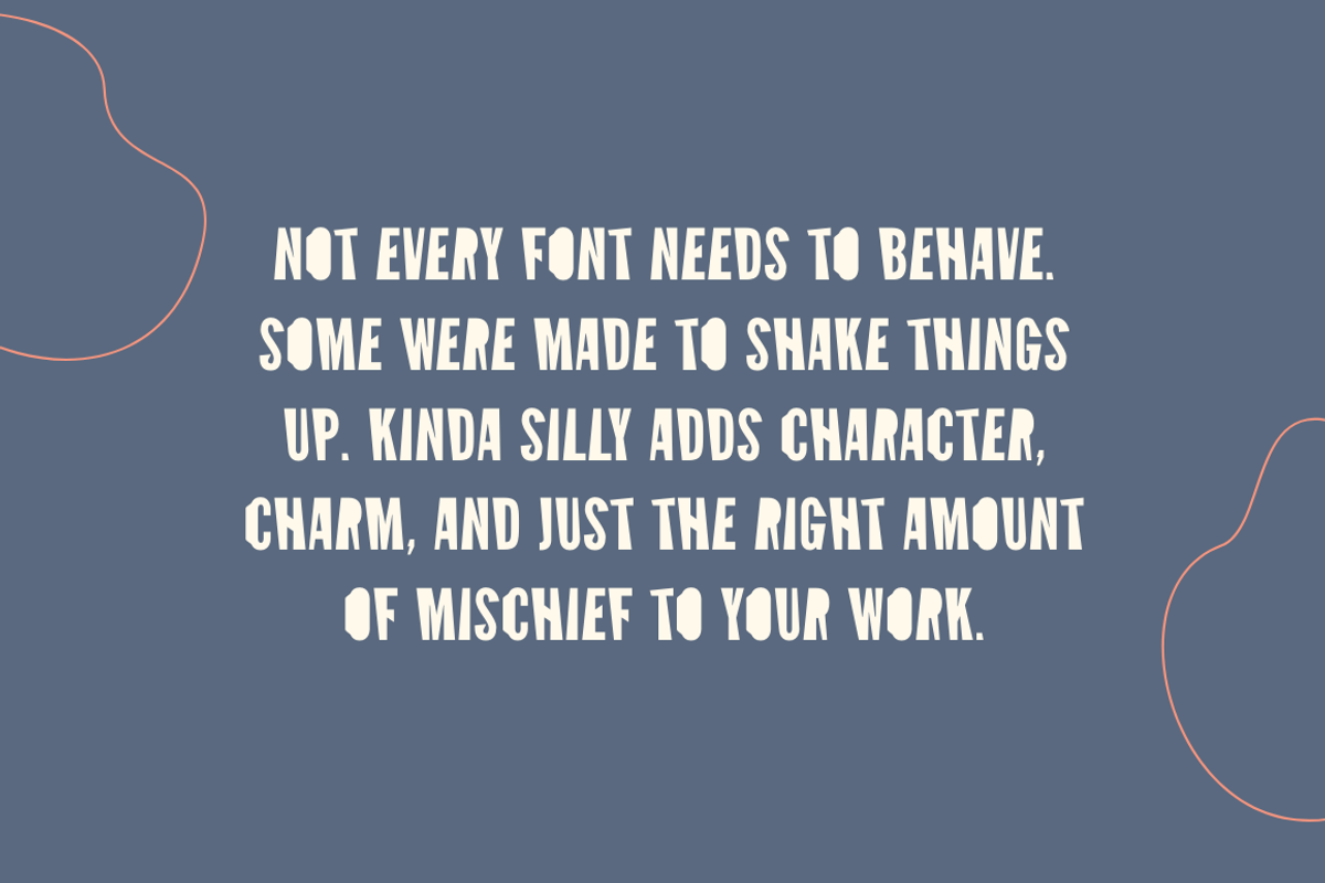 Kinda Silly Fun Font, a Sans Serif Font by Cosy Fox (Photo 5 of 7)