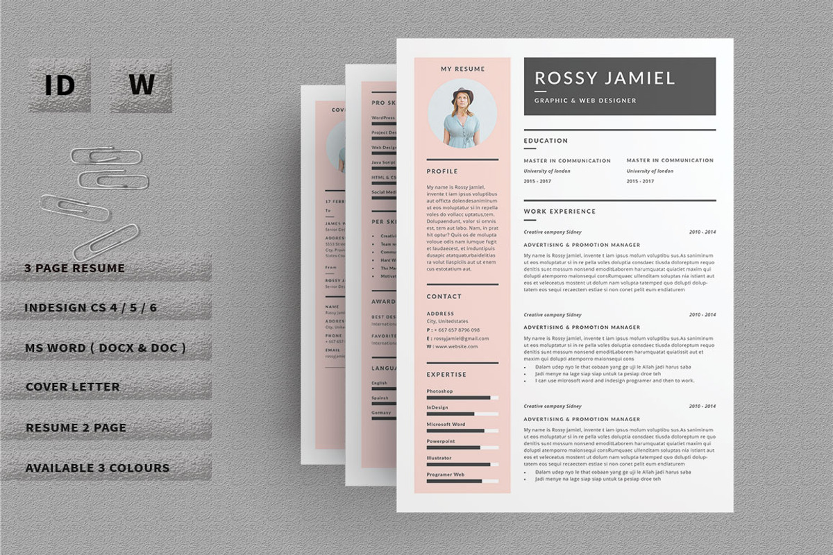 Resume/CV Bundle, a Resume Template by Occy Design (Photo 2 of 12)