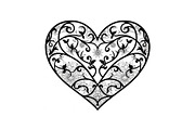 Ornamental Heart Silhouette Bundle, an Illustration by jahid234 (Thumbnail 19 of 31)