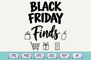 Black Friday Finds SVG, an Object Illustration by Ghagra (Thumbnail 1 of 3)