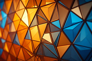Abstract stained-glass background