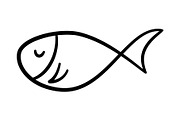 Doodle Hand Drawn Fish Collection, an Animal Illustration by Elena Pimukova (Thumbnail 7 of 13)