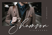 Shamson Signature Font, a Script Font by RantautypeStudio (Thumbnail 1 of 17)