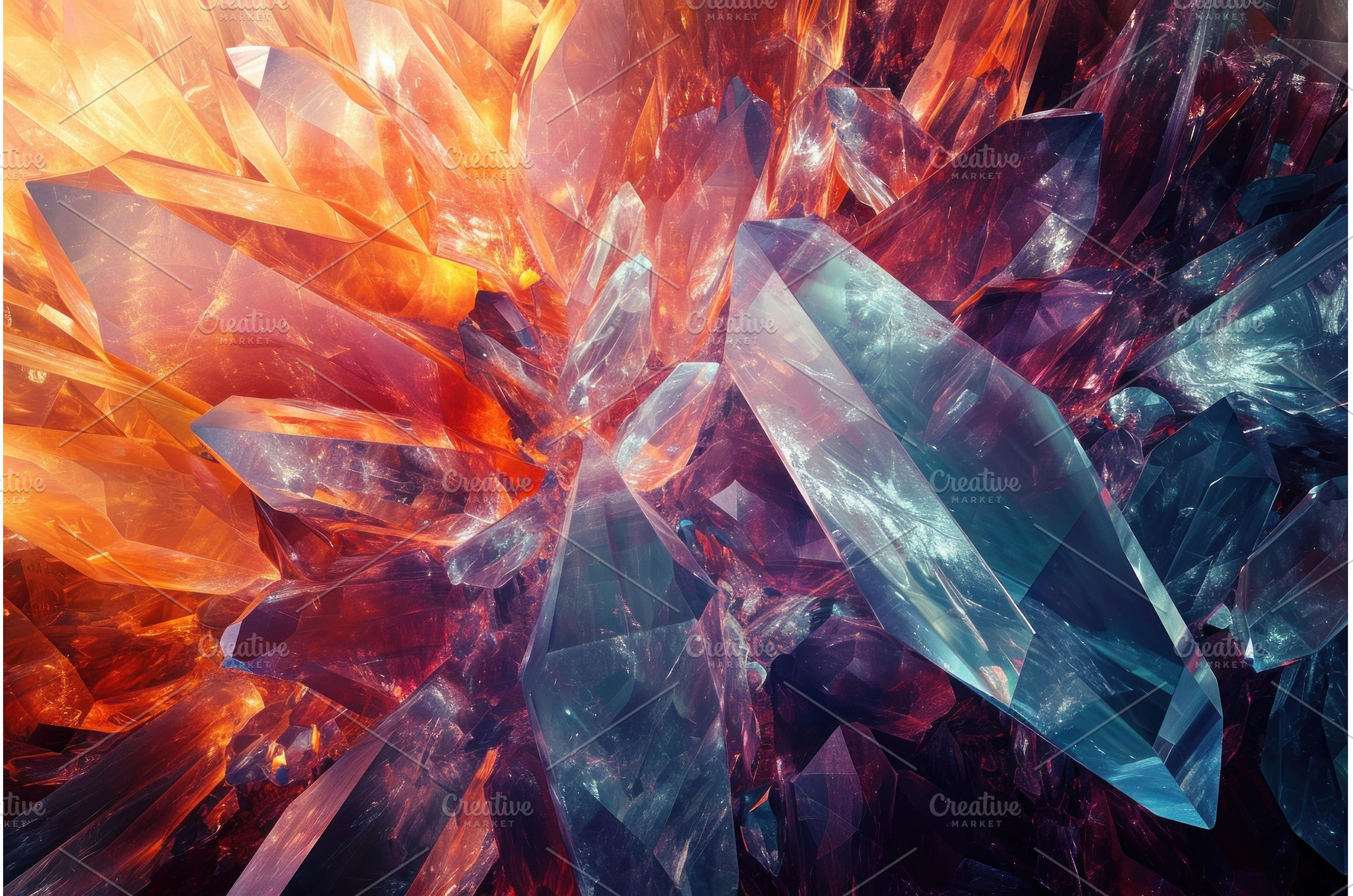 Shimmering Abstract crystal, an Abstract Photo by Ylivdesign