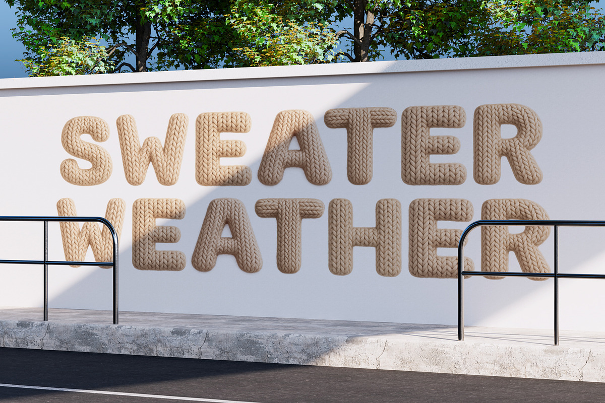 Knit Sweater, a Symbol Font by Loudoun Design Co. (Photo 3 of 6)