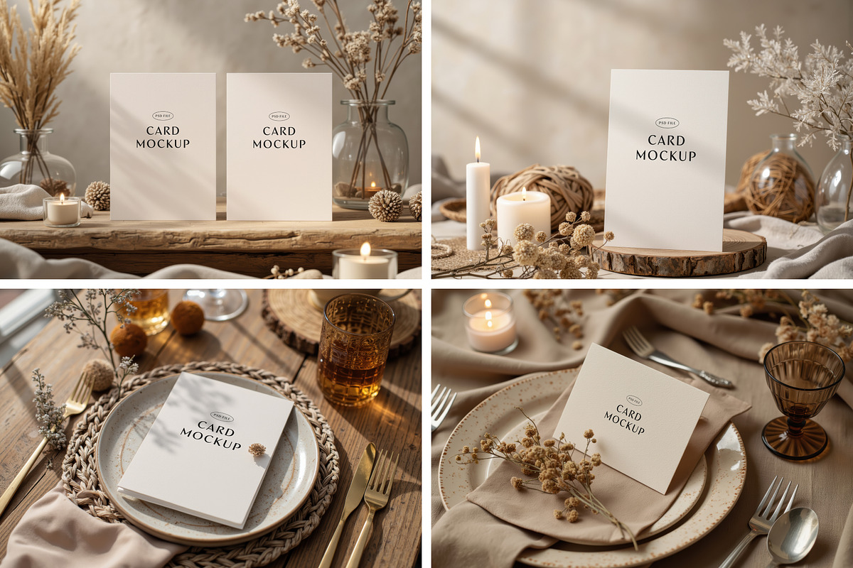 36 Hobo Festive Card Mockup, a Product Mockup by Pure Design (Photo 7 of 10)