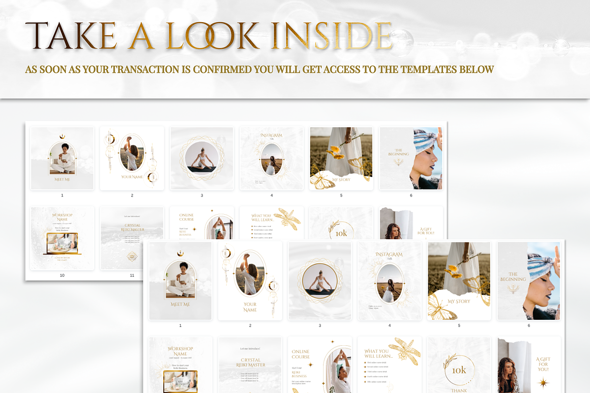 Spiritual Instagram Posts | Reiki, a Social Media Template by Under My Cozy Roof (Photo 4 of 10)