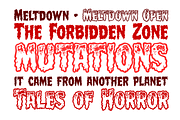 Meltdown - drippy horror comic font, a Font by Comicraft Fonts (Thumbnail 2 of 5)