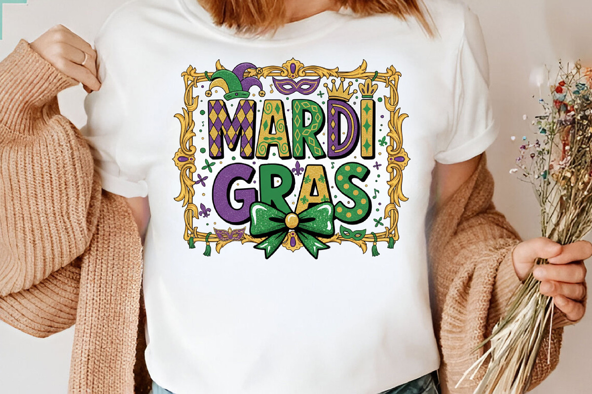 Mardi Gras PNG, Preppy Mardi Gras, an Illustration by Designking (Photo 4 of 6)