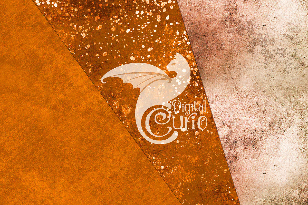 Seamless Distressed Orange Textures, a Texture Graphic by Digital Curio (Photo 3 of 5)
