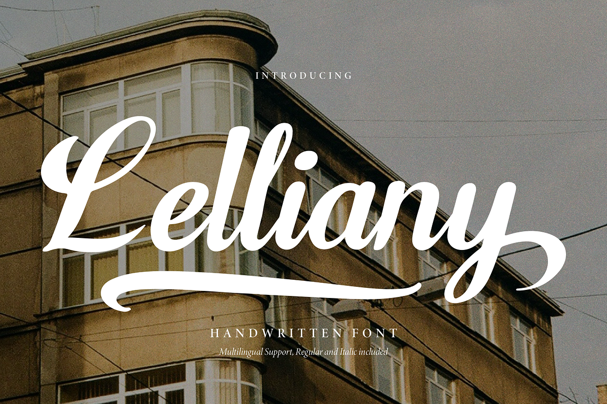 Lelliany | Handwritten Font, a Script Font by gracetype_studio (Photo 1 of 15)