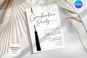 Elegant Guy High School Graduation, an Invitation Template by Digital_Mind (Thumbnail 1 of 3)