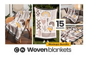 Woven Blanket Mockup Bundle x15 PSDs, an Apparel Mockup by TemplateBurst (Thumbnail 1 of 10)