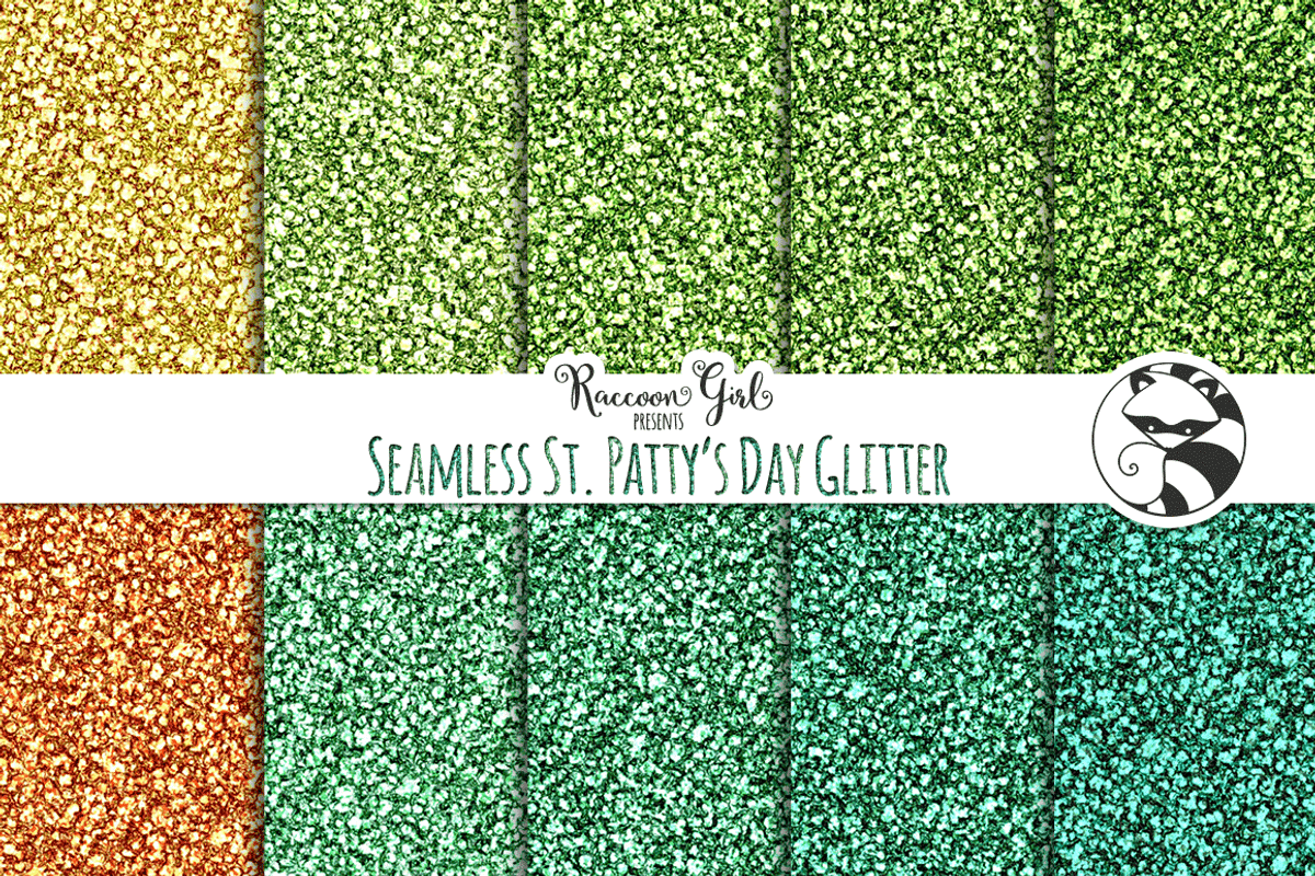 Seamless St Patty's Day Glitter