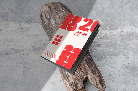 MF Rustic Wooden Stylish Book Mockup