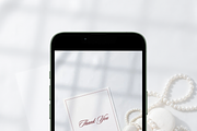 5x7 Pearl Wedding Invitation Mockup, an Advertising Mockup by Serenefeeling (Thumbnail 6 of 7)